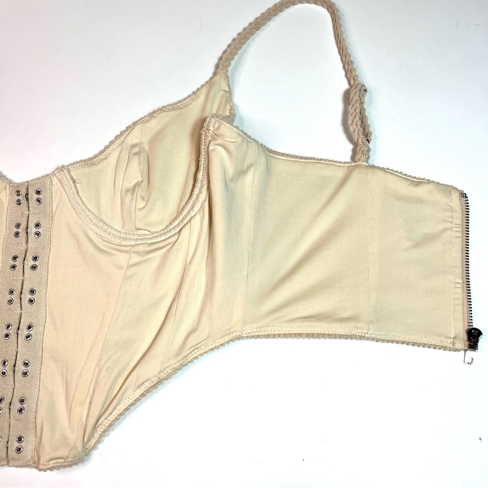 The Foxy Kind We Love Her Corduroy Corset Crop Top Size Medium - Picture 8 of 11